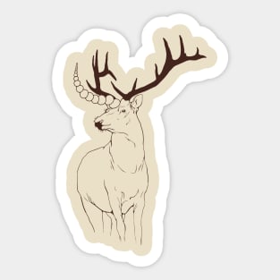 Unicorn Deer Sticker